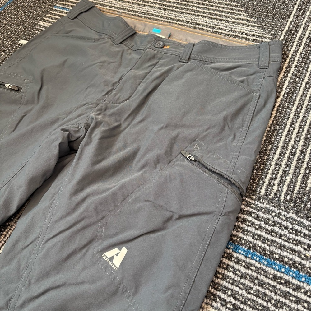 Eddie Bauer 35 First Ascent Fleece Lined Cargo Pants Gray - Picture 2 of 7